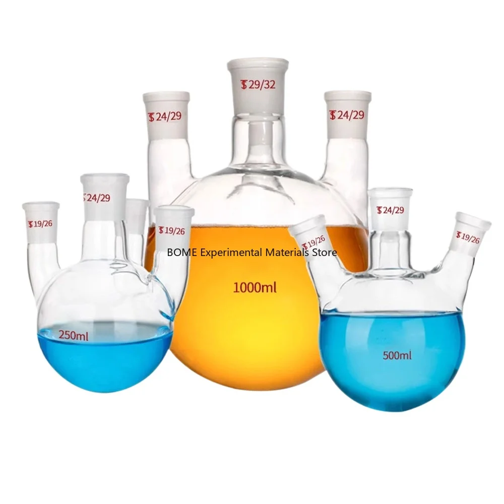 Straight 4 Neck Round Bottom Flask 50 100 150 250 5000ml 10L 20L Distillation Flask Lab Glassware
Straight 4 Neck Round Bottom Flask 50 100 150 250 5000ml 10L 20L Distillation Flask Lab Glassware