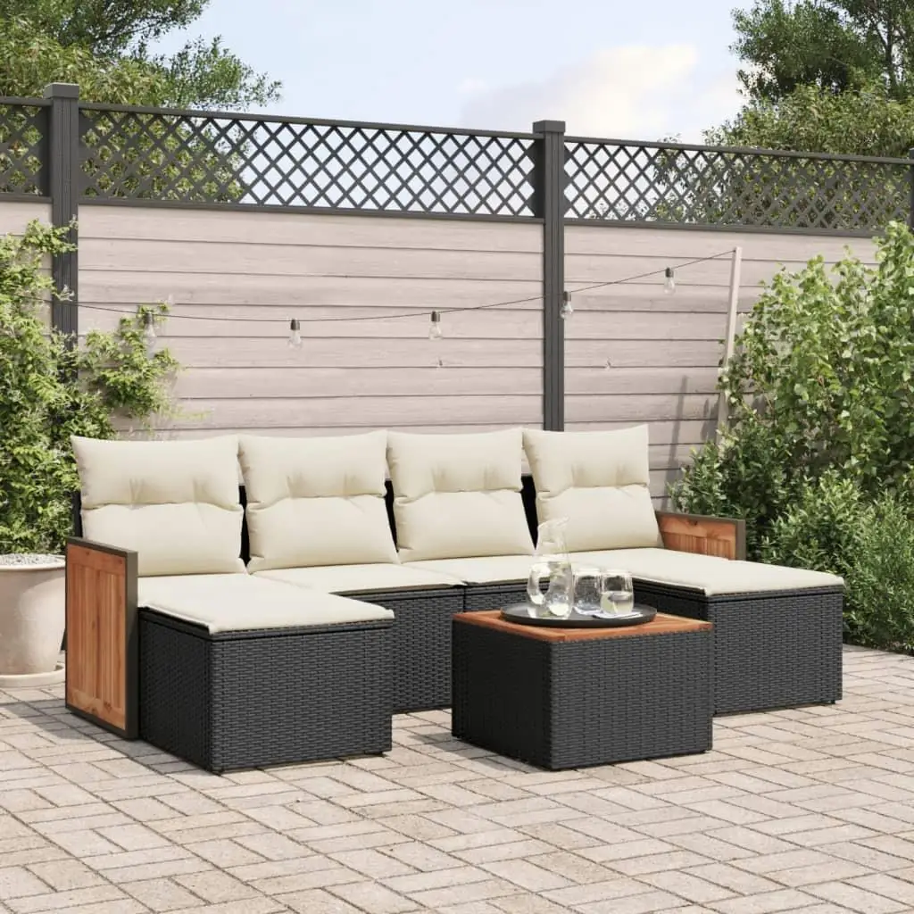 Elegant Black Cream White Garden Sofa Set Outdoor Furniture Comfortable Seating for Patio and Garden Relaxation 
Elegant Black Cream White Garden Sofa Set Outdoor Furniture Comfortable Seating for Patio and Garden Relaxation