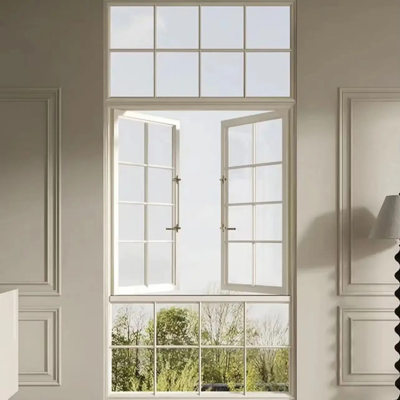 Fashionable Household French Glass Window Resisting Hurricane Impact Double Layer Glass Windows Large Size Casement Windows
Fashionable Household French Glass Window Resisting Hurricane Impact Double Layer Glass Windows Large Size Casement Windows