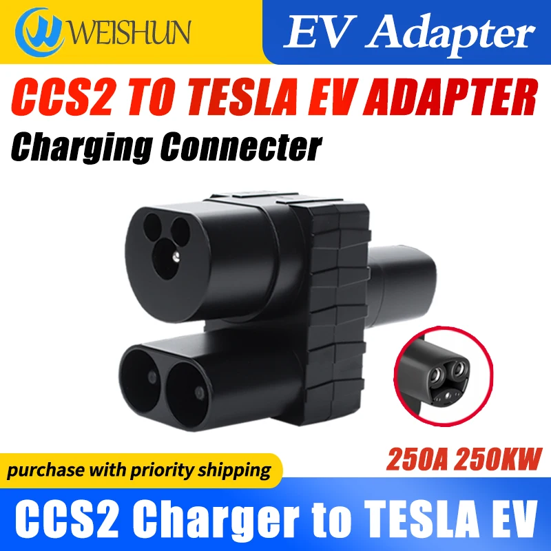 CCS2 TO NACS EV Charger DC Adapter 250A 1000V Electric Vehicle Convertor Charging Station Converter 250kw
CCS2 TO NACS EV Charger DC Adapter 250A 1000V Electric Vehicle Convertor Charging Station Converter 250kw