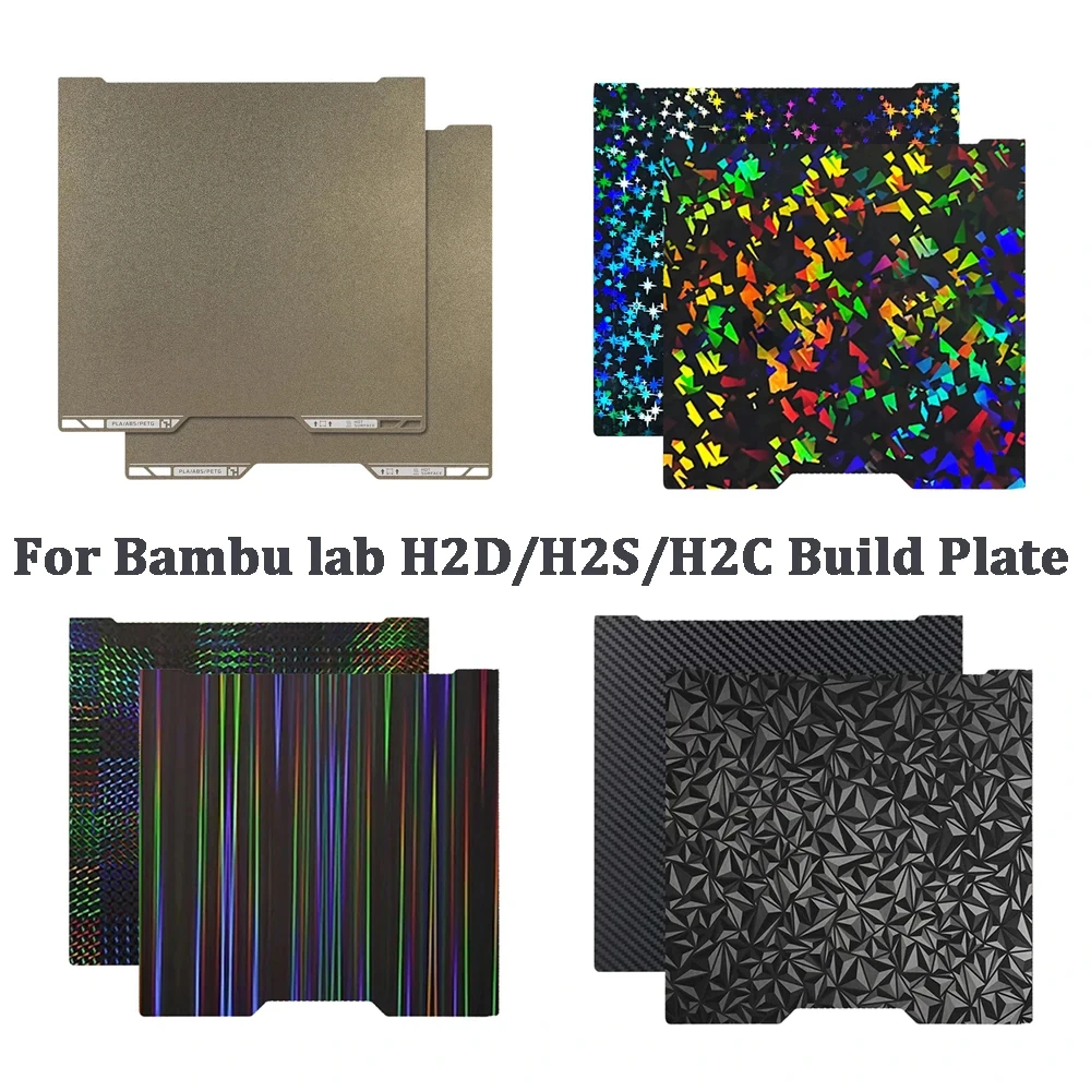 For Bambu Lab H2d H2C Bed Double Sided Bambulab Smooth Build Plate Hiqh Quality For Bambu Lab H2S H2C Accessories Spare Parts
For Bambu Lab H2d H2C Bed Double Sided Bambulab Smooth Build Plate Hiqh Quality For Bambu Lab H2S H2C Accessories Spare Parts