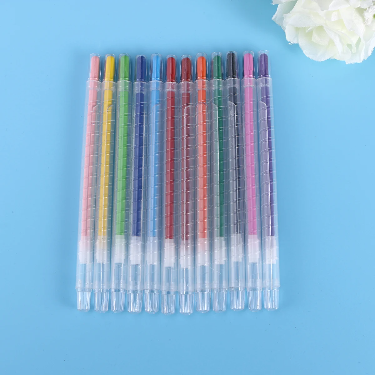 12PCS Rotating Crayons 12 Colors Paint Crayons Educational School Learning Drawing Pen Pastels for Children Art Class
12PCS Rotating Crayons 12 Colors Paint Crayons Educational School Learning Drawing Pen Pastels for Children Art Class