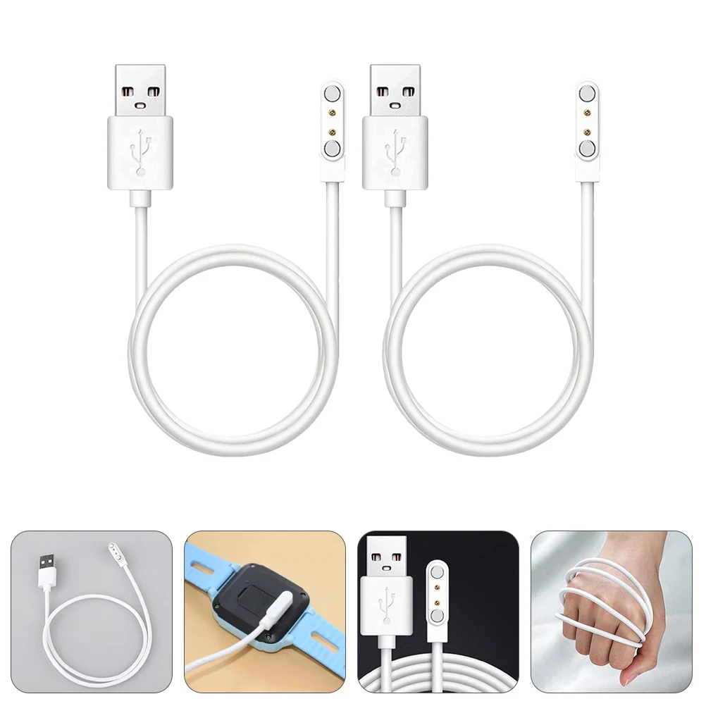 2Pcs Magnetic 2Pin USB Cable Smart Watch Replacement Charging Cord Fast Charge Cable Charging Cord
2Pcs Magnetic 2Pin USB Cable Smart Watch Replacement Charging Cord Fast Charge Cable Charging Cord