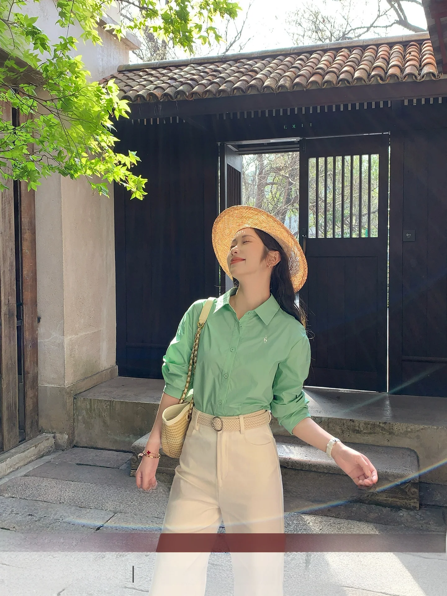 Mint Green Pure Cotton Women's Shirt Short Style French Style Loose Fit Spring Season Button up Casual Commute Wear
Mint Green Pure Cotton Women's Shirt Short Style French Style Loose Fit Spring Season Button up Casual Commute Wear