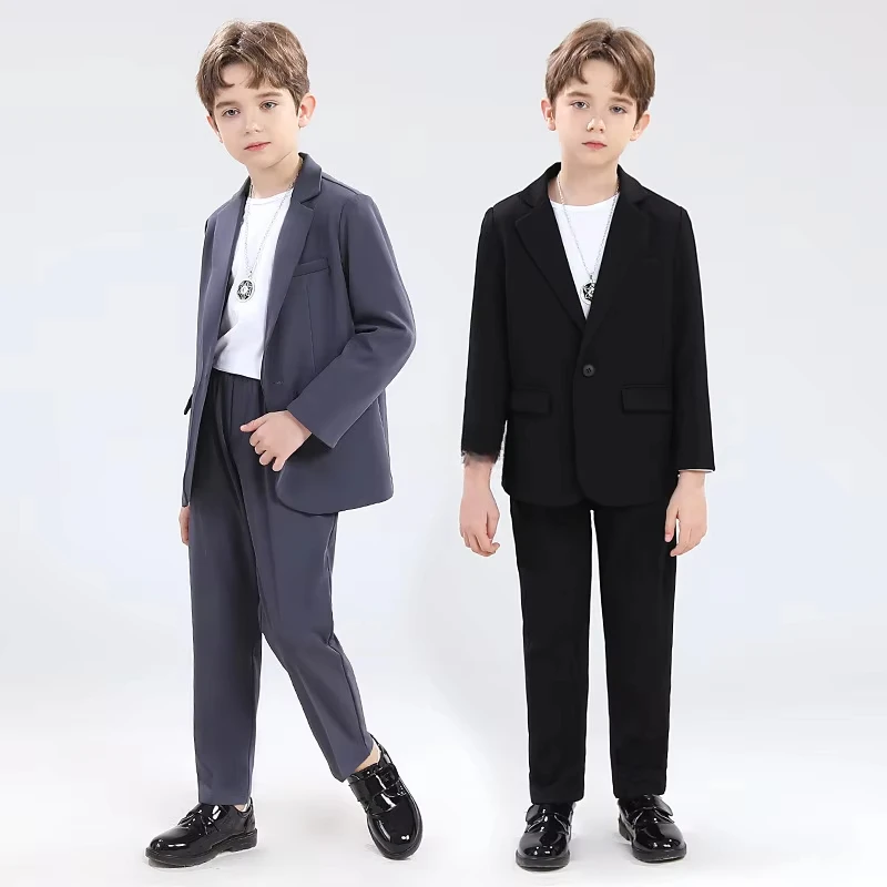 Teens School Uniform Suits for Boys Spring New Kids Casual Host Performance Photography Costume Flower Child Wedding Blazer Set
Teens School Uniform Suits for Boys Spring New Kids Casual Host Performance Photography Costume Flower Child Wedding Blazer Set