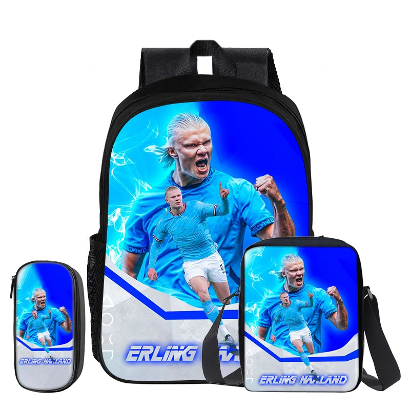 Football Star Rucksack 3Pcs Set Backpack Haaland Shoulder Bag Pencil Bags Bookbag Kids Gift child Mochila Sports Schoolbag
Football Star Rucksack 3Pcs Set Backpack Haaland Shoulder Bag Pencil Bags Bookbag Kids Gift child Mochila Sports Schoolbag
