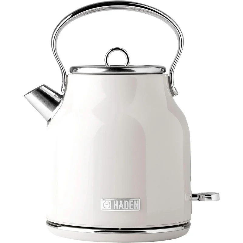 Haden Heritage 1.7 Liter Stainless Steel Electric Kettle, Hot Water Kettle with 360-Degree Base and Auto Shutoff, Ivory & Chrome
Haden Heritage 1.7 Liter Stainless Steel Electric Kettle, Hot Water Kettle with 360-Degree Base and Auto Shutoff, Ivory & Chrome