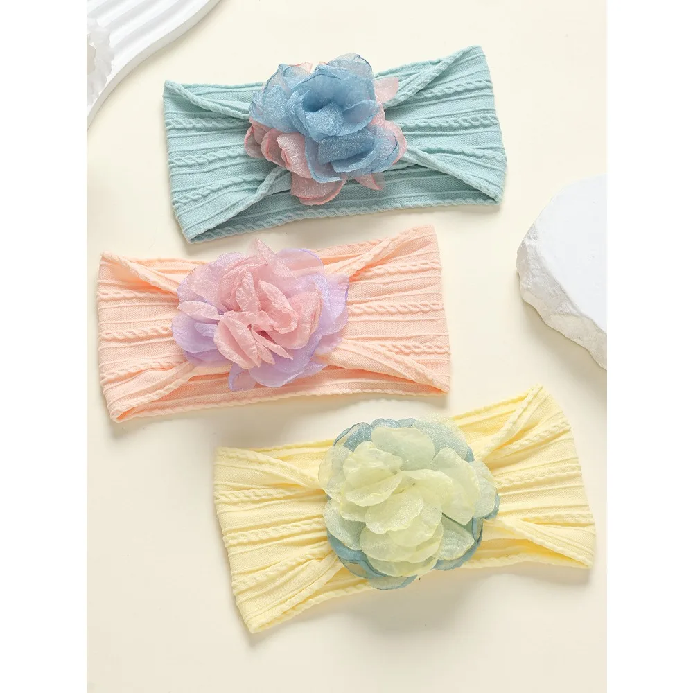 3pcs/set Baby Girl Chiffon Flower Headbands Soft Stretch Nylon Hair Bands Cute Floral Headwear for Newborn Infant Toddler Turban
3pcs/set Baby Girl Chiffon Flower Headbands Soft Stretch Nylon Hair Bands Cute Floral Headwear for Newborn Infant Toddler Turban