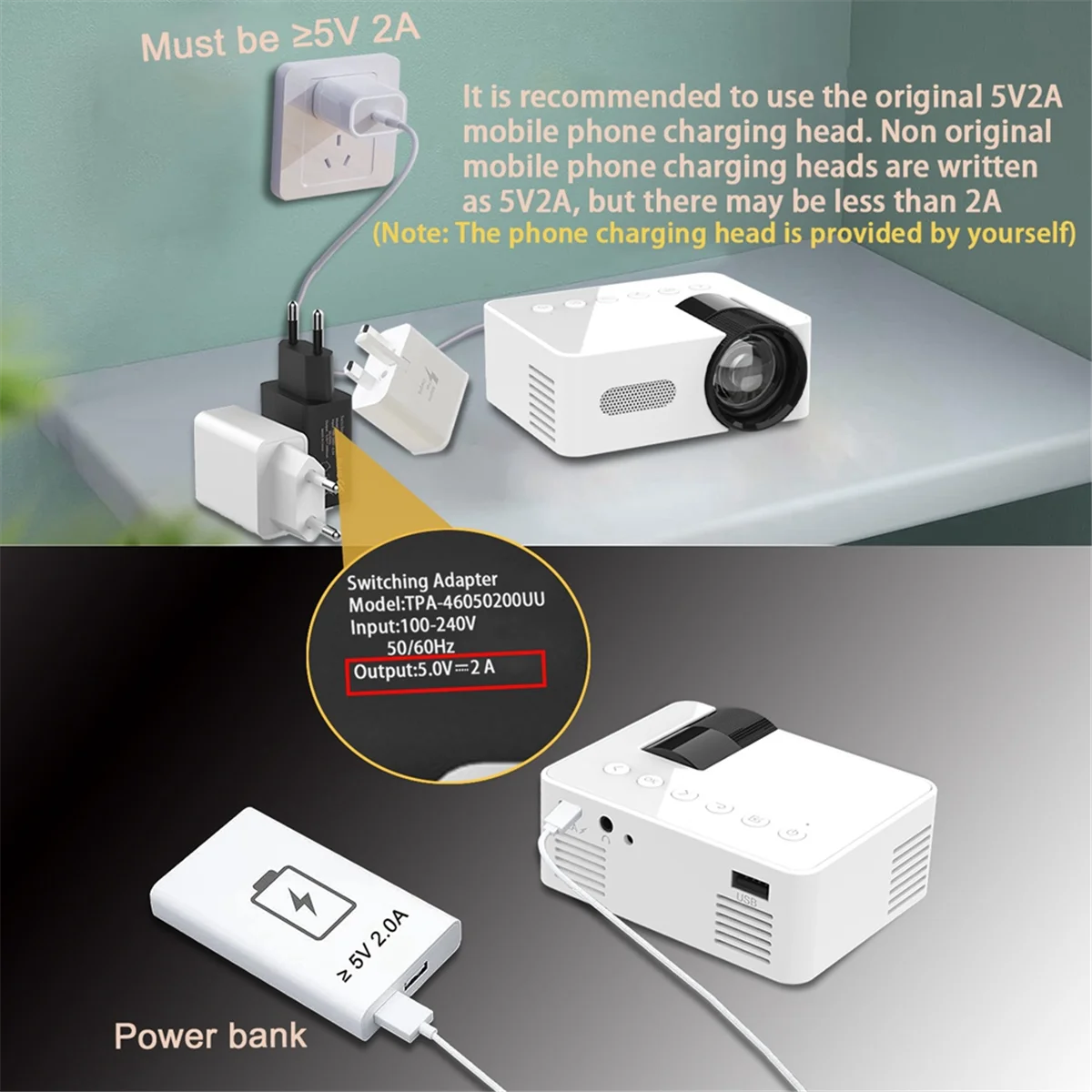 SVFE-gYT100 Белый мини-проектор для дома, портативный мини-проектор для домашнего кинотеатра, беспроводной многофункциональный сотовый телефон
SVFE-gYT100 Белый мини-проектор для дома, портативный мини-проектор для домашнего кинотеатра, беспроводной многофункциональный сотовый телефон