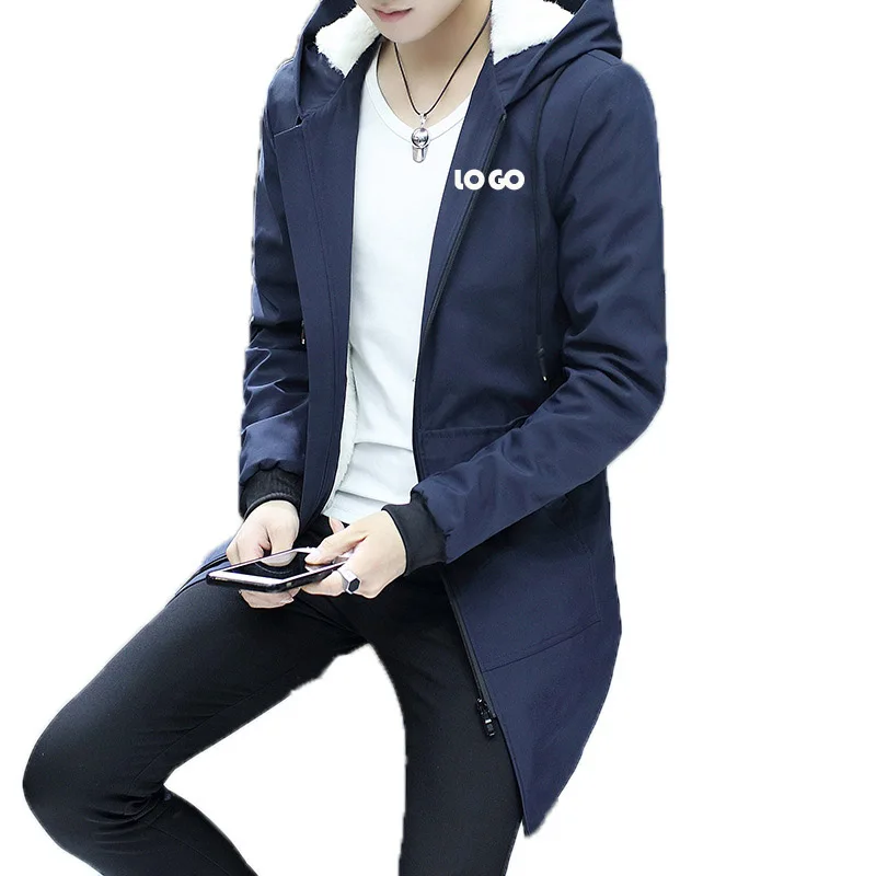 Custom LOGO Winter New Men's Mid-length Hooded Trench Coat, Youth Casual Fleece Thickened Jacket Jacket
Custom LOGO Winter New Men's Mid-length Hooded Trench Coat, Youth Casual Fleece Thickened Jacket Jacket