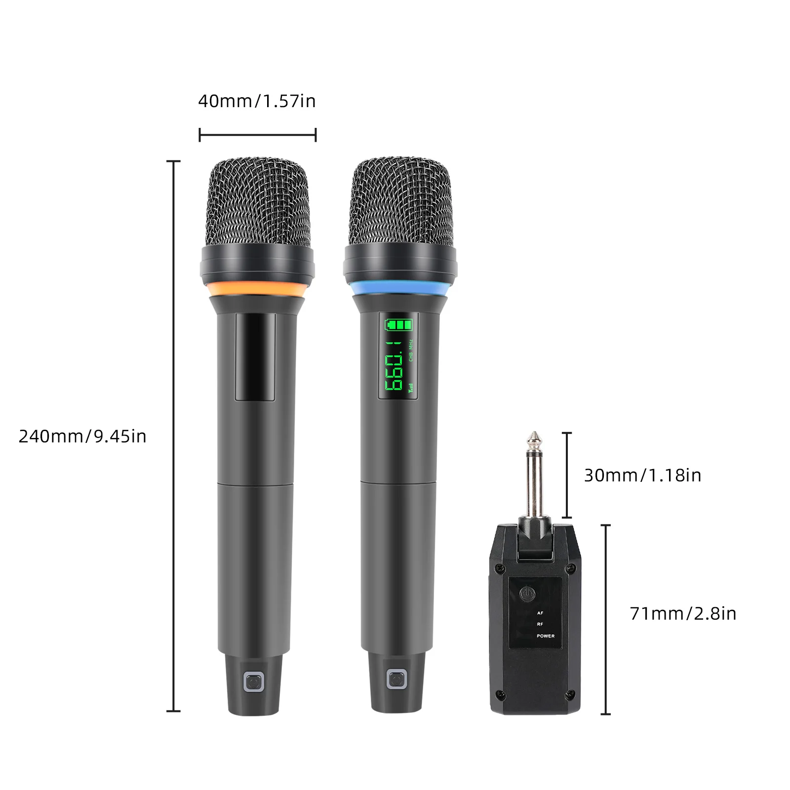 Rechargeable Metal Mic W/ Usb-C Mini Receiver Digital Wireless Microphone Kit (15 Uhf Channels for Tv/gaming, Plug & Play)
Rechargeable Metal Mic W/ Usb-C Mini Receiver Digital Wireless Microphone Kit (15 Uhf Channels for Tv/gaming, Plug & Play)