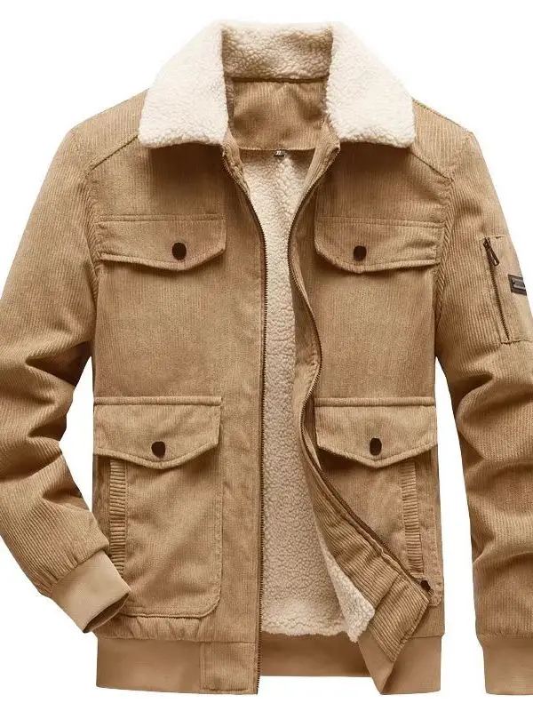 Спецодежда в стиле ретро, бархатная хлопковая куртка из овечьей шерсти, мужская зимняя модная вельветовая куртка с несколькими булавками, облегающая посадка
Спецодежда в стиле ретро, бархатная хлопковая куртка из овечьей шерсти, мужская зимняя модная вельветовая куртка с несколькими булавками, облегающая посадка