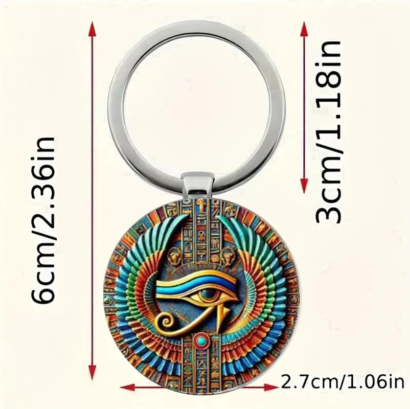 Zinc alloy keychain, Eye of Horus, ideal gift for family and friends
Zinc alloy keychain, Eye of Horus, ideal gift for family and friends