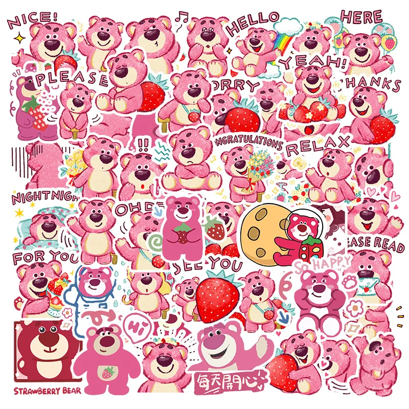 50 Disney Strawberry Bear Stickers Cartoon Children's Decorative Waterproof Stickers iPad Notebook Girl Gift
50 Disney Strawberry Bear Stickers Cartoon Children's Decorative Waterproof Stickers iPad Notebook Girl Gift