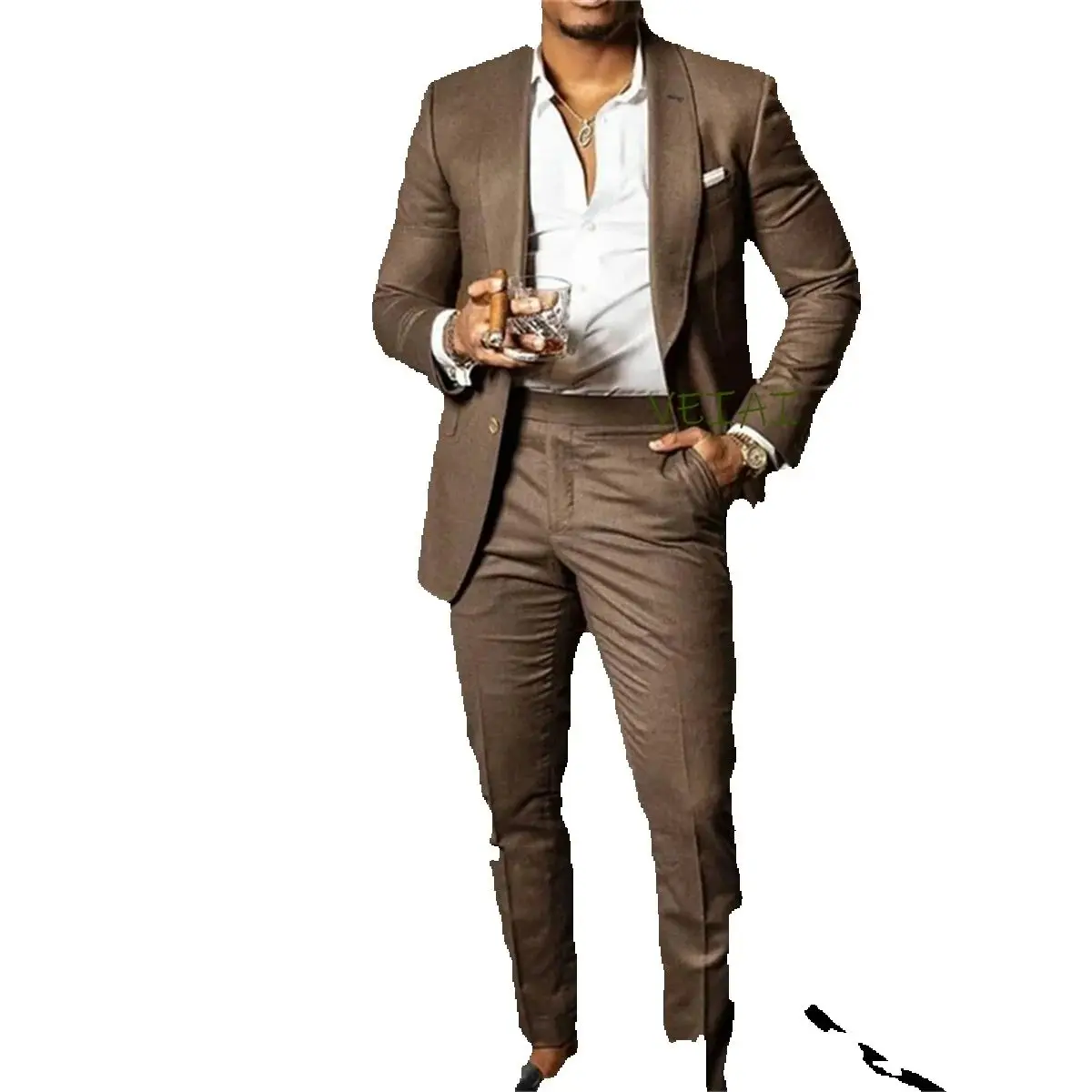 CustomizedNew Arrival Mens Wedding Suits Brown Suit Tuxedo Pants 2 Piece Groom Slim Fit Shawl LapelProm Party Blazer Costume Hom
CustomizedNew Arrival Mens Wedding Suits Brown Suit Tuxedo Pants 2 Piece Groom Slim Fit Shawl LapelProm Party Blazer Costume Hom