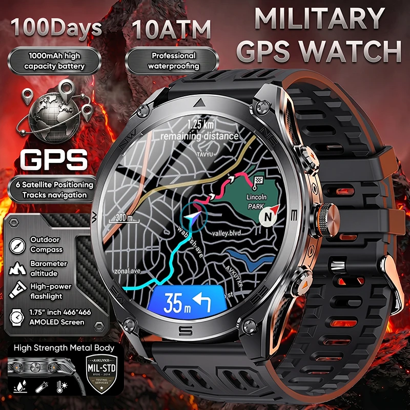 Смарт-часы 2026 года с GPS, офлайн-картами, аккумулятором 1000 мАч, водонепроницаемостью 5ATM, AMOLED-экраном 1,75 дюйма, компасом и поддержкой 170+ видов спорта для мужчин
Смарт-часы 2026 года с GPS, офлайн-картами, аккумулятором 1000 мАч, водонепроницаемостью 5ATM, AMOLED-экраном 1,75 дюйма, компасом и поддержкой 170+ видов спорта для мужчин