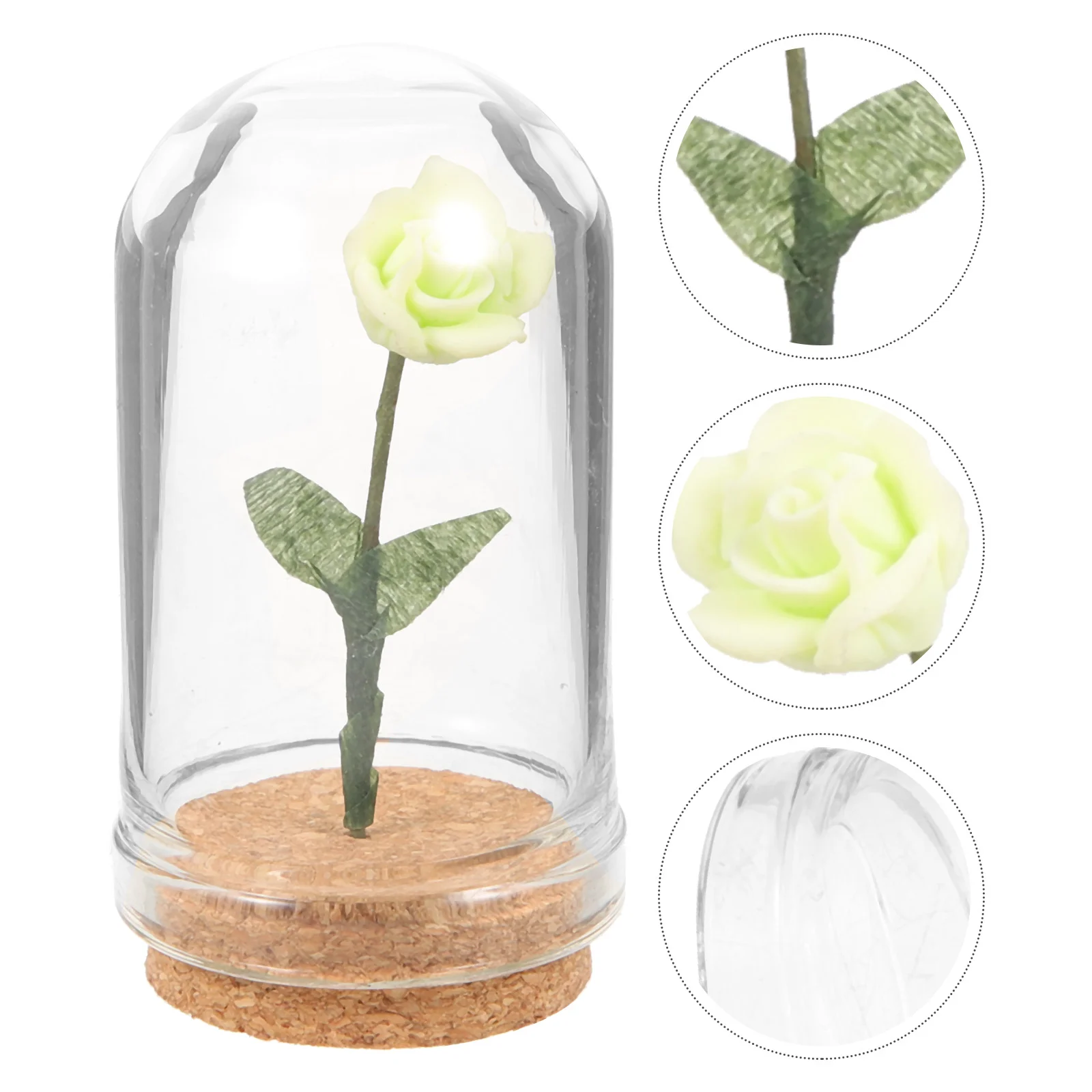 Miniature Glass Dome Green Rose Preserved Flower Decor Mini House Accessories Bright Colors Non Fade Elegant Mini Landscape
Miniature Glass Dome Green Rose Preserved Flower Decor Mini House Accessories Bright Colors Non Fade Elegant Mini Landscape