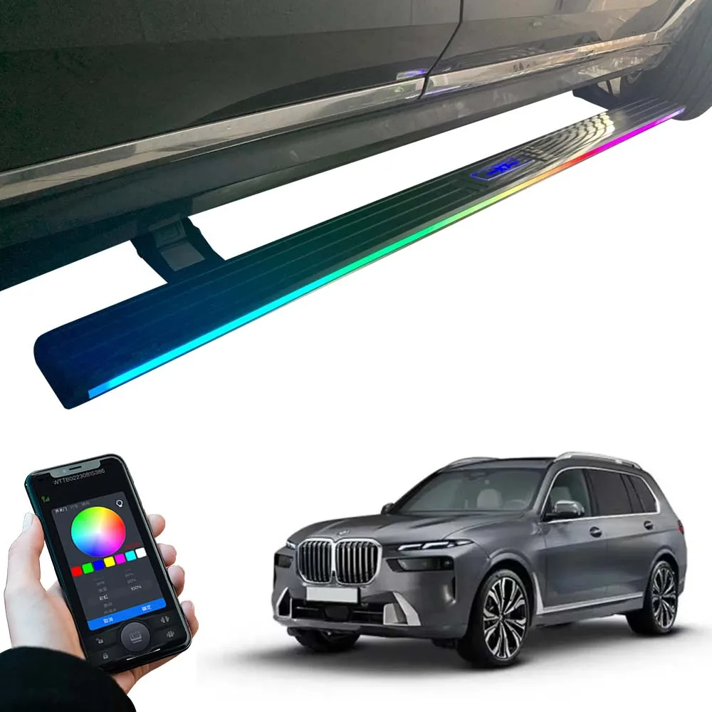 2024 Car Electric Automatic Retracting Footstep Power Side Steps Running Boards with LED Light For X7 G07
2024 Car Electric Automatic Retracting Footstep Power Side Steps Running Boards with LED Light For X7 G07