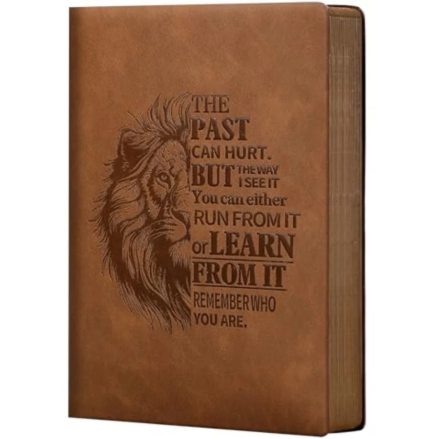 Leather Journal for Men Soft Cover 256 Pages Lined Bible Journals for Writing A5 Lion Journaling Notebooks Vintage Travel Inspi
Leather Journal for Men Soft Cover 256 Pages Lined Bible Journals for Writing A5 Lion Journaling Notebooks Vintage Travel Inspi