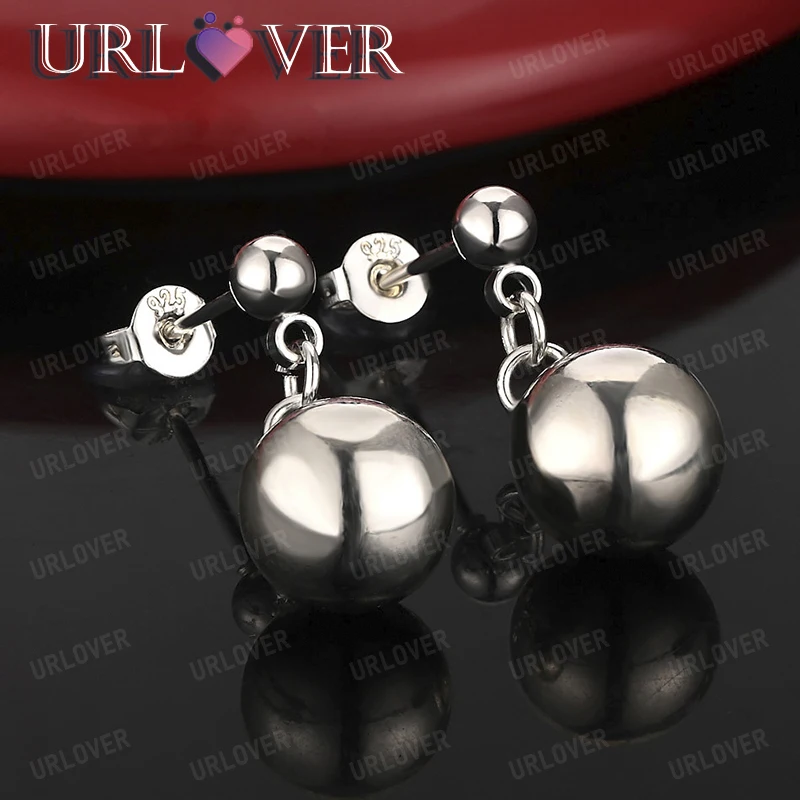 Ladies' luxury 925 Sterling Silver Smooth Stud Earring Fashion Charm Jewelry Valentine's Day Gifts Wedding Party Accessories
Ladies' luxury 925 Sterling Silver Smooth Stud Earring Fashion Charm Jewelry Valentine's Day Gifts Wedding Party Accessories