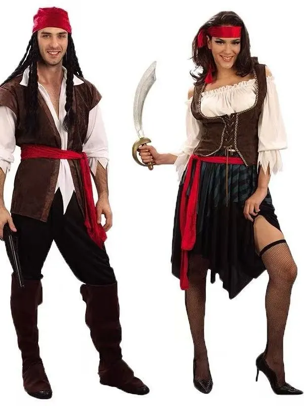 Caribbean Pirate Costume Halloween Adult Outfit Traditional Chinese Stage Performance Women's Ethnic Wear Fashionable Tunic Top
Caribbean Pirate Costume Halloween Adult Outfit Traditional Chinese Stage Performance Women's Ethnic Wear Fashionable Tunic Top