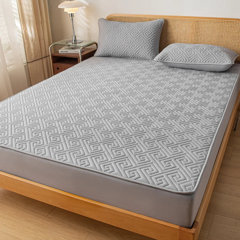 Waterproof Fitted Sheet With Elastic Band Bed Sheet Quilted Mattress Cover Solid Color Mattress Protector Queen Size Bed Cover
Waterproof Fitted Sheet With Elastic Band Bed Sheet Quilted Mattress Cover Solid Color Mattress Protector Queen Size Bed Cover