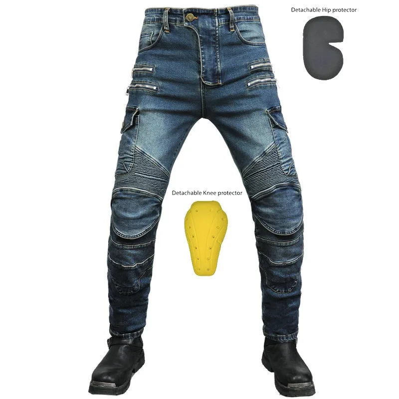 Pants MotorcycleJeans Men's Motorcycle Pants Tooling Cycling Fall and Wear Resistant Zipper Casual Straight Pants Knee Pads
Pants MotorcycleJeans Men's Motorcycle Pants Tooling Cycling Fall and Wear Resistant Zipper Casual Straight Pants Knee Pads