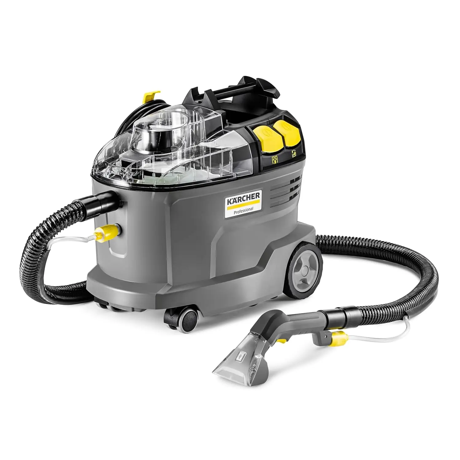 Kärcher Puzzi 8/1 C Commercial Carpet Extractor 12.5 PSI - Spot Cleaner, Stain Remover, Area Rugs, Car and Auto Detailing, Carpet and Upholstery Cleaner - Onboard Accessory Storage
Kärcher Puzzi 8/1 C Commercial Carpet Extractor 12.5 PSI - Spot Cleaner, Stain Remover, Area Rugs, Car and Auto Detailing, Carpet and Upholstery Cleaner - Onboard Accessory Storage