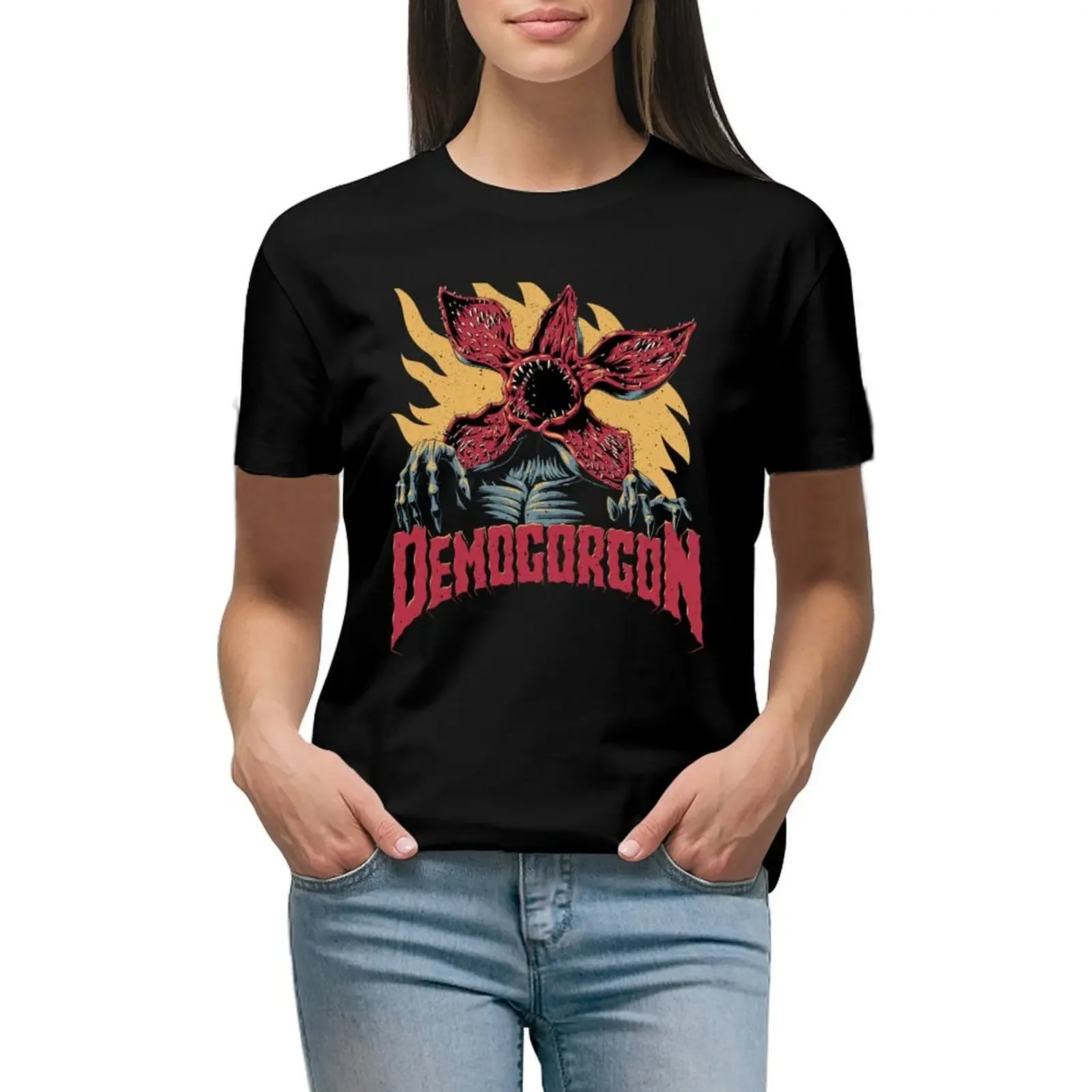 Demogorgon T-Shirt sublime plus sizes customs design your own female clothes for Women
Demogorgon T-Shirt sublime plus sizes customs design your own female clothes for Women