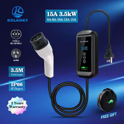 EV 충전기 Type2 IEC62196-2 16A 3.6kw Tuya APP 휴대용 EVSE 충전 케이블 Type1 SAE J1772 전기 자동차용 AUNZ 플러그 Wallbox