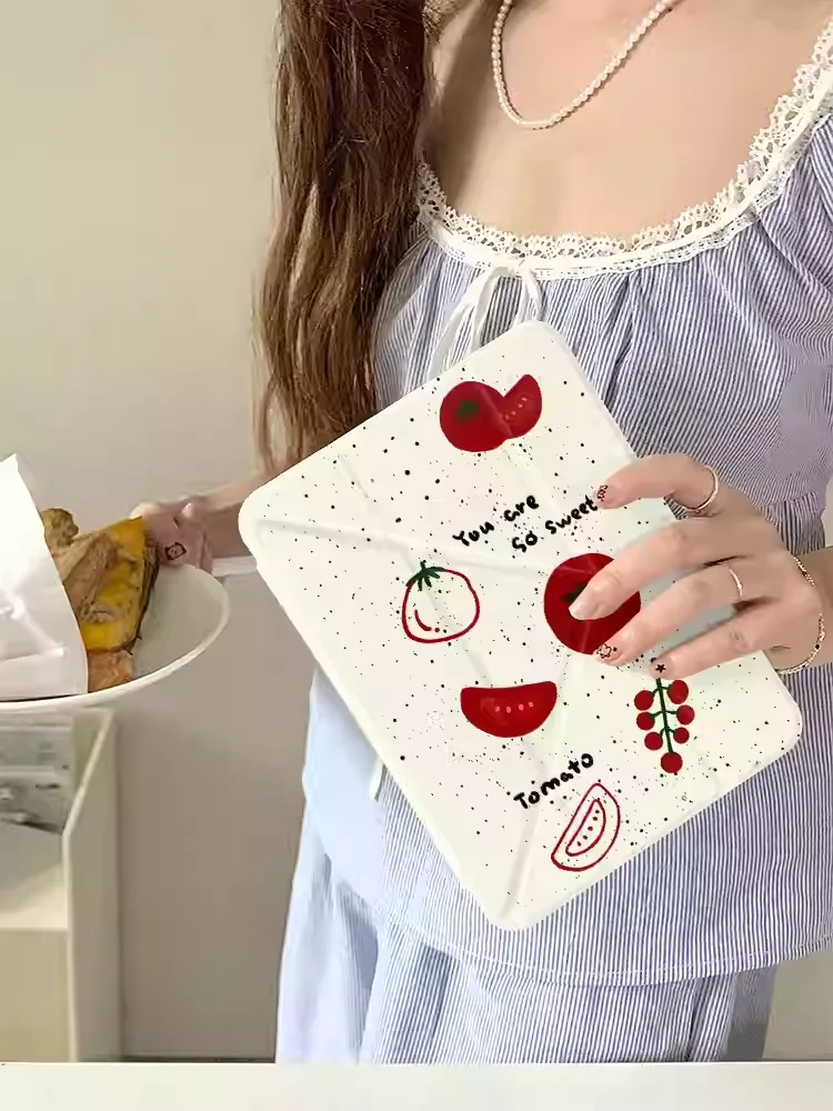 Ins Simple Sweet Tomato Tablet Case For iPad Pro 11 12.9 13 M2 M3 M4 M5 Shell 8.3 9.7 10.2 5/6/7/8/9/10/11th Air 3 4 5 6 7 Cover
Ins Simple Sweet Tomato Tablet Case For iPad Pro 11 12.9 13 M2 M3 M4 M5 Shell 8.3 9.7 10.2 5/6/7/8/9/10/11th Air 3 4 5 6 7 Cover