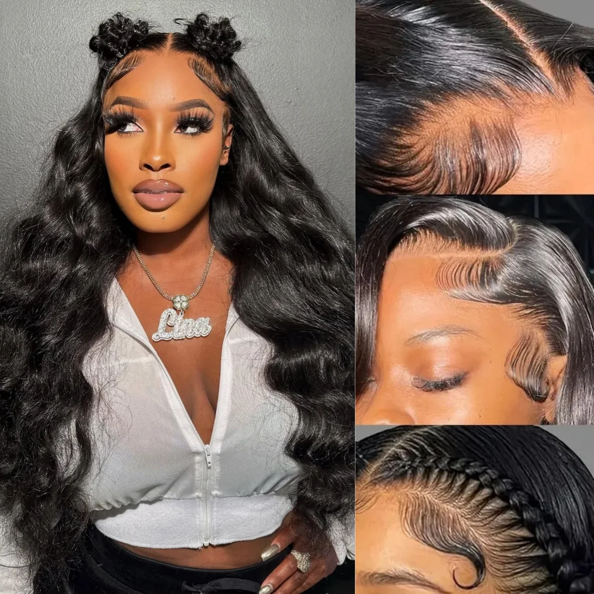 Body Wave Lace Front Wig For Women 200% Density Pre Plucked Frontal Wigs Human Hair 13x4 Transparent Closure Natural Color Wigs
Body Wave Lace Front Wig For Women 200% Density Pre Plucked Frontal Wigs Human Hair 13x4 Transparent Closure Natural Color Wigs