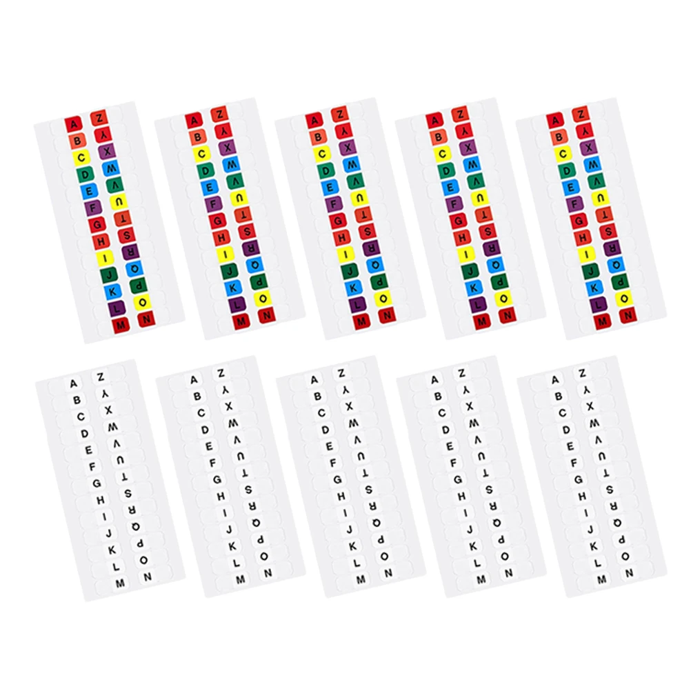 10 Sheets Index Labels Colorful Waterproof Tabs for Books Notebooks 5 Colored 5 White Pages School Office Gift
10 Sheets Index Labels Colorful Waterproof Tabs for Books Notebooks 5 Colored 5 White Pages School Office Gift
