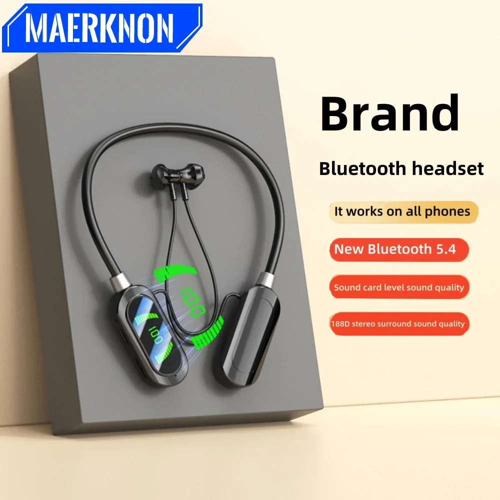 Bluetooth 5.4 Wireless Magnetic Sport Neckband Neck-hanging TWS Headphones Music Earphones With Mic Stereo For All Smartphones
Bluetooth 5.4 Wireless Magnetic Sport Neckband Neck-hanging TWS Headphones Music Earphones With Mic Stereo For All Smartphones
