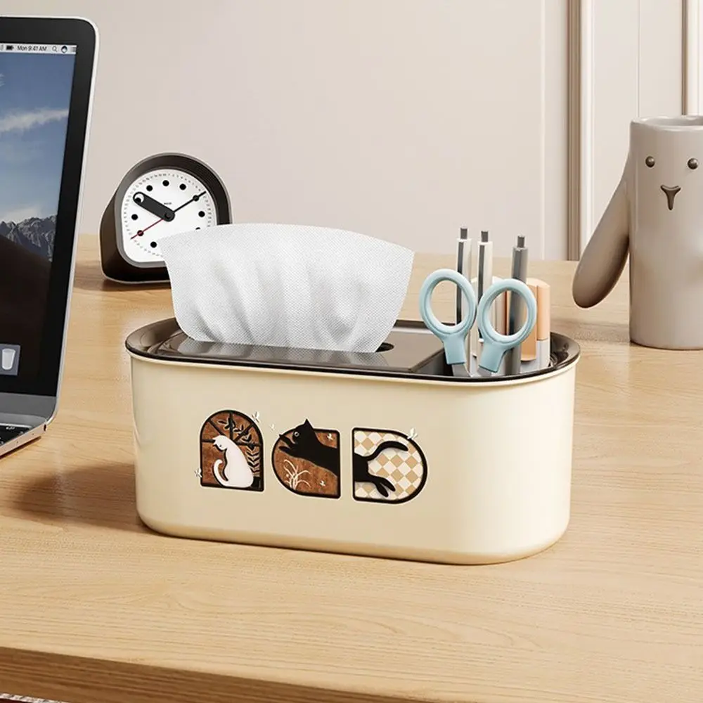 Cute Plastic Tissue Storage Box Rectangular Large Capacity Tissue Holder with Spring Reusable Napkins Dispenser Household
Cute Plastic Tissue Storage Box Rectangular Large Capacity Tissue Holder with Spring Reusable Napkins Dispenser Household