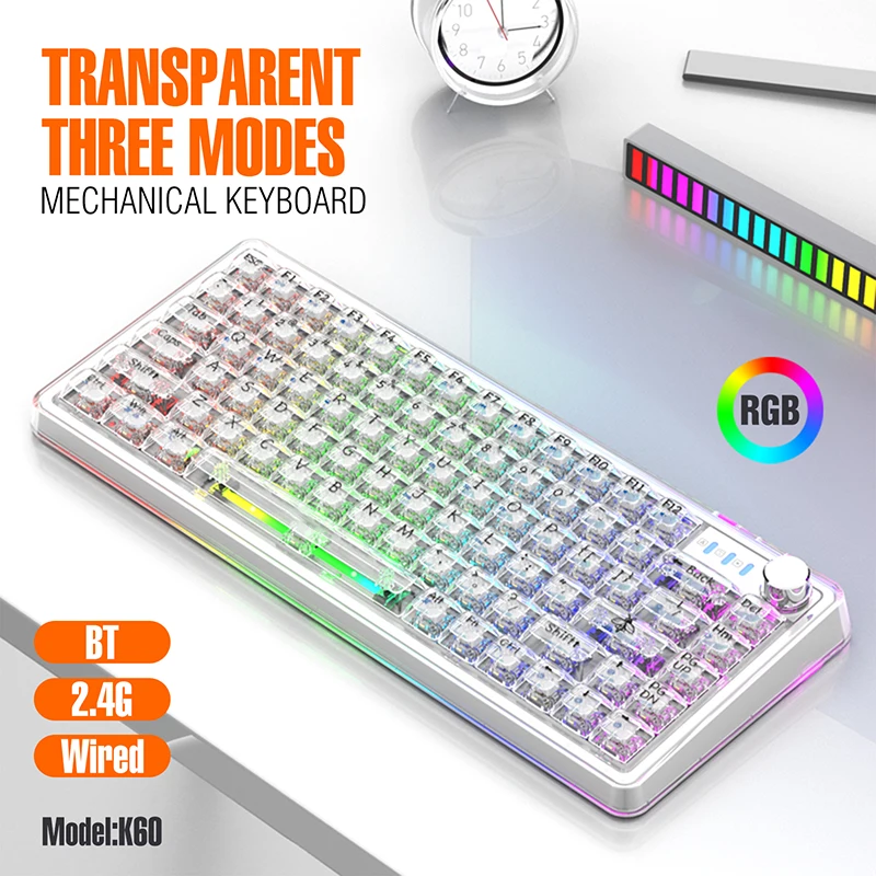 JOMAA 75% Hot‑Swappable Tri‑Mode Mechanical Keyboard, Wireless Bluetooth 5.0 2.4G USB‑C Gaming Keyboard with Volume Knob
JOMAA 75% Hot‑Swappable Tri‑Mode Mechanical Keyboard, Wireless Bluetooth 5.0 2.4G USB‑C Gaming Keyboard with Volume Knob