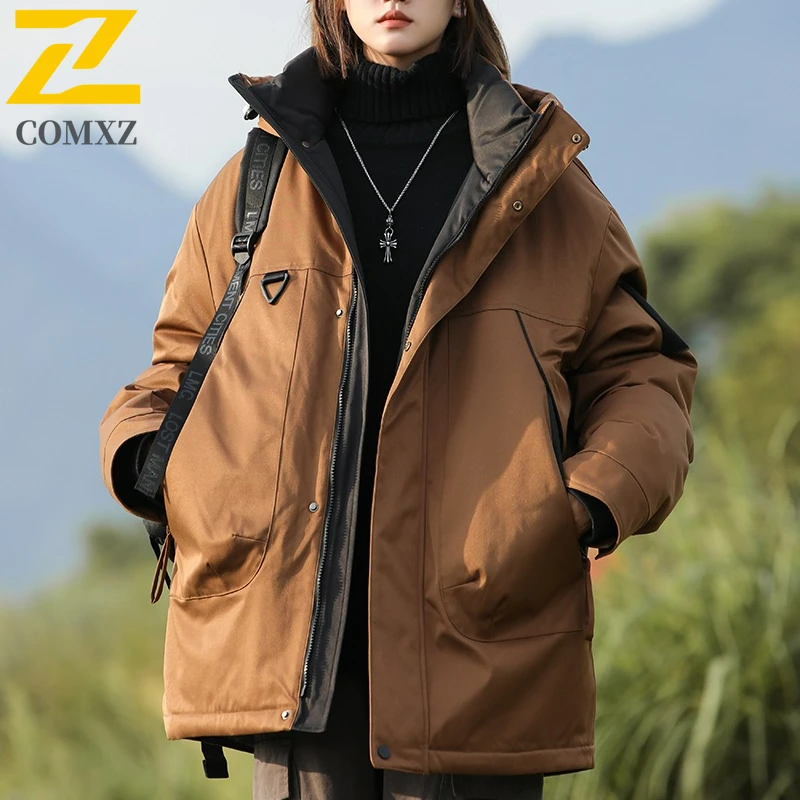 2025 Winter Cotton-Padded Jacket Women Men Casual Fashion Thick Warm Snow Hooded Parka Outdoor Camping Ski Windproof Padded Coat
2025 Winter Cotton-Padded Jacket Women Men Casual Fashion Thick Warm Snow Hooded Parka Outdoor Camping Ski Windproof Padded Coat