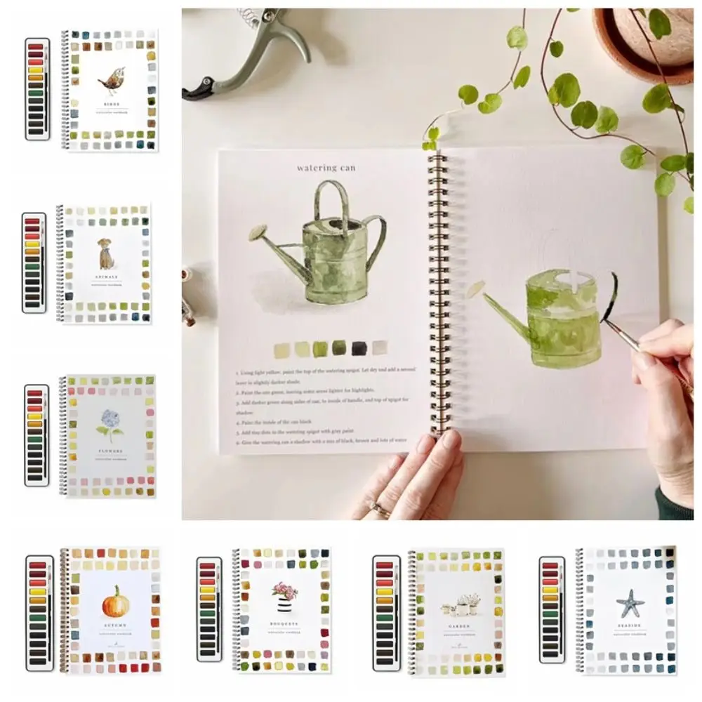 Beginner-Friendly Watercolor Workbooks Art Crafts with Paint Brush 12 Colors Watercolor Paint Set Novelty Painting
Beginner-Friendly Watercolor Workbooks Art Crafts with Paint Brush 12 Colors Watercolor Paint Set Novelty Painting
