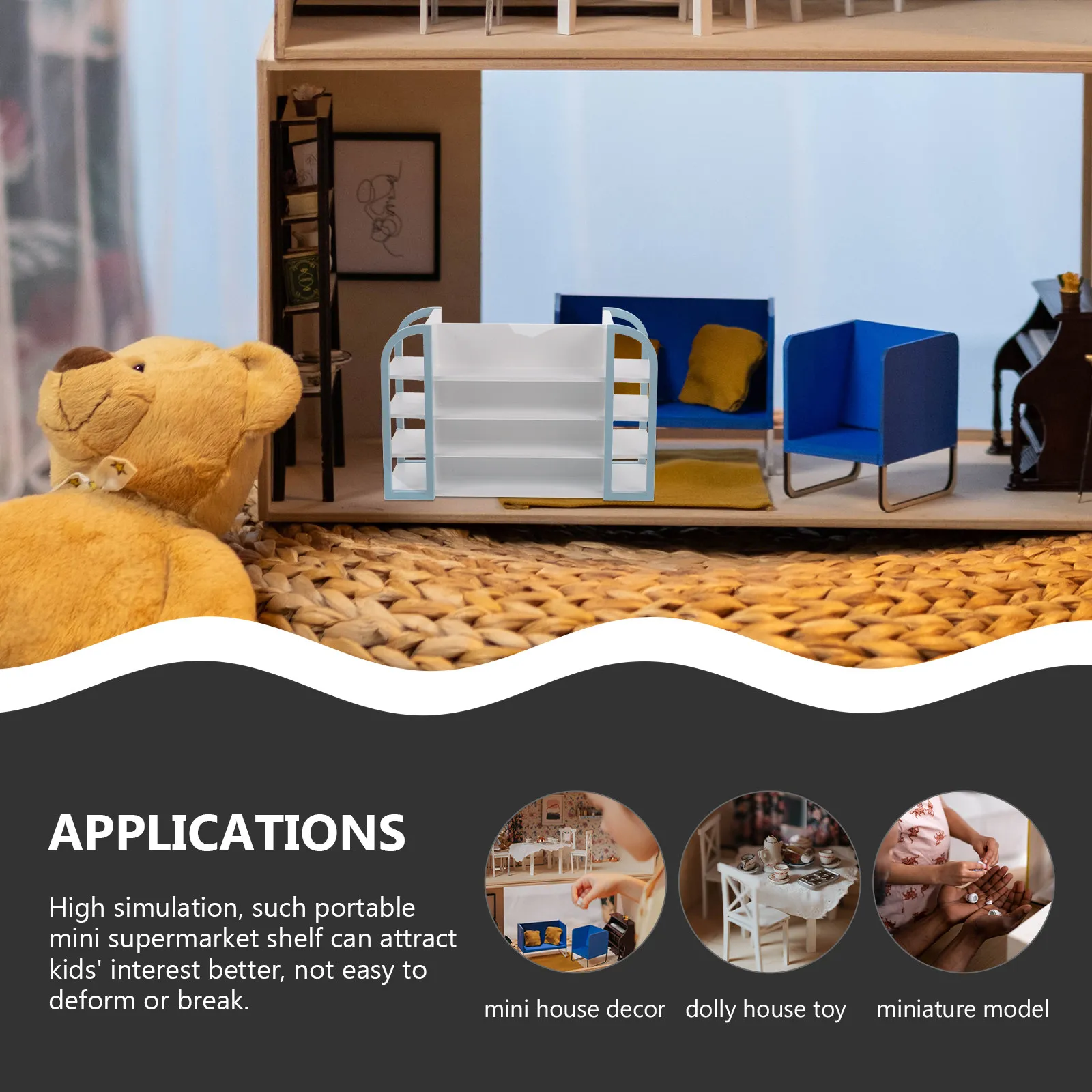 Miniature Supermarket Shelf Wooden 1:12 Scale Mini House Furniture Realistic Shelf Craft Decoration Supplies Miniature Furniture
Miniature Supermarket Shelf Wooden 1:12 Scale Mini House Furniture Realistic Shelf Craft Decoration Supplies Miniature Furniture