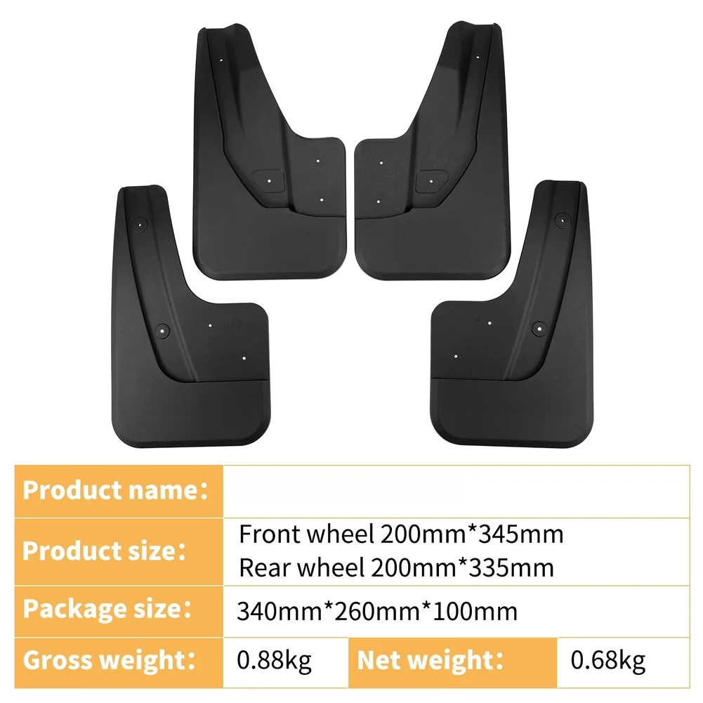 ABS Trim VF 5 Mudguard Front Tire 345*200MM Car Tire Fender Accessories Vehicle Trim Prevents Mud And Water Splashes
ABS Trim VF 5 Mudguard Front Tire 345*200MM Car Tire Fender Accessories Vehicle Trim Prevents Mud And Water Splashes