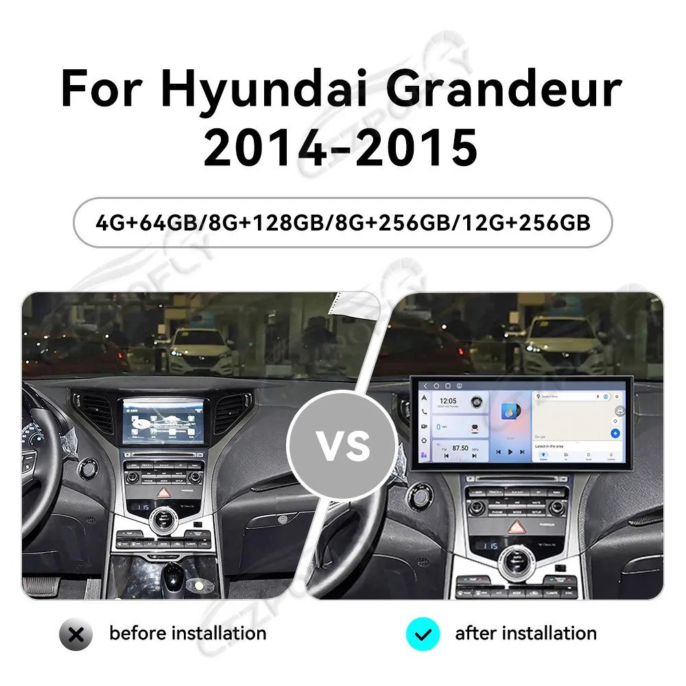 15.8 Inch Carplay Android Auto Car Radio For Hyundai Grandeur 2014–2015 GPS Navigation Multimedia Player Head Unit
15.8 Inch Carplay Android Auto Car Radio For Hyundai Grandeur 2014–2015 GPS Navigation Multimedia Player Head Unit