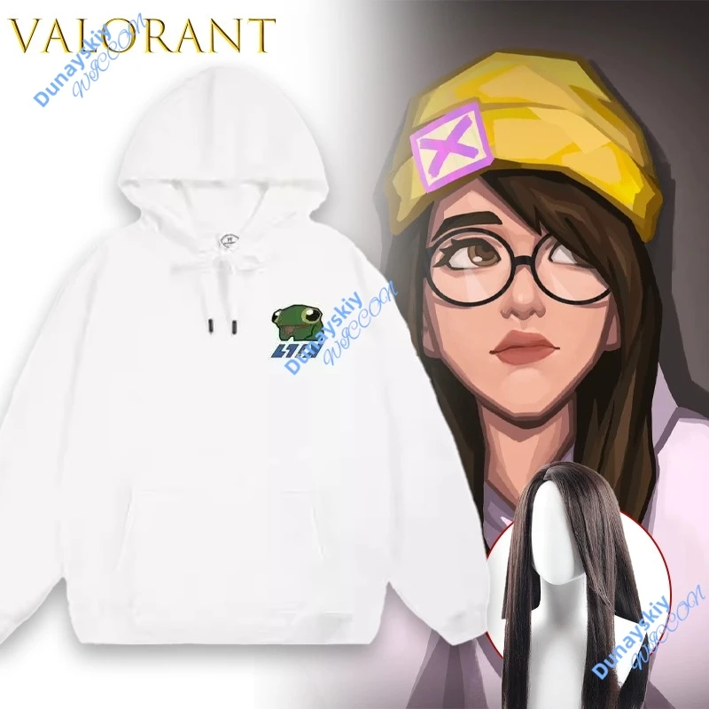 Унисекс VALORANT Killjoy Frog, белая толстовка с капюшоном, костюм для косплея, зимний плюшевый наряд с игровым персонажем, повседневная одежда на Хэллоуин и Рождество
Унисекс VALORANT Killjoy Frog, белая толстовка с капюшоном, костюм для косплея, зимний плюшевый наряд с игровым персонажем, повседневная одежда на Хэллоуин и Рождество