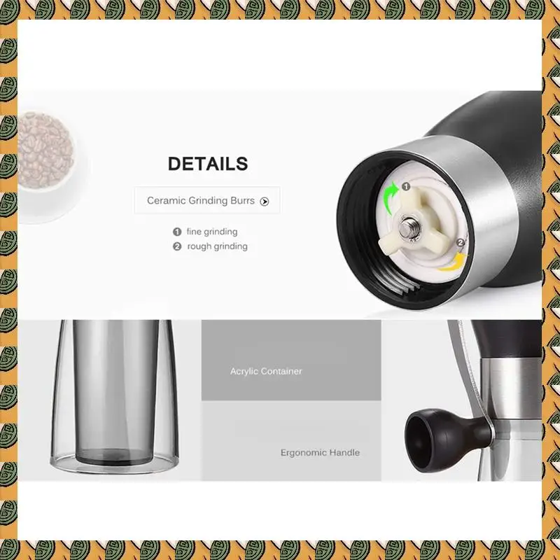 1 Piece Manual Coffee Grinder Stainless Steel Handle Adjustable Burr Assembly For Travel
1 Piece Manual Coffee Grinder Stainless Steel Handle Adjustable Burr Assembly For Travel