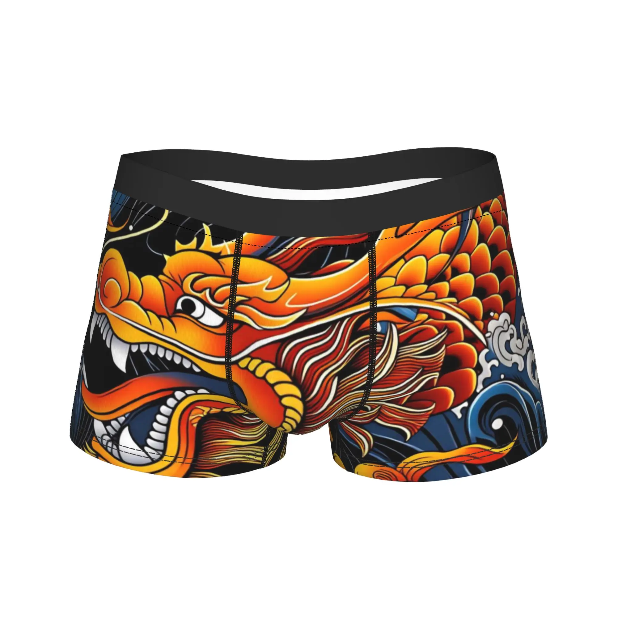 Dragon with Traditional Japanese Tattoo Style Underwear Custom Boxer Shorts Hot Sale Men's Underpants Comfortable Boxer Brief
Dragon with Traditional Japanese Tattoo Style Underwear Custom Boxer Shorts Hot Sale Men's Underpants Comfortable Boxer Brief