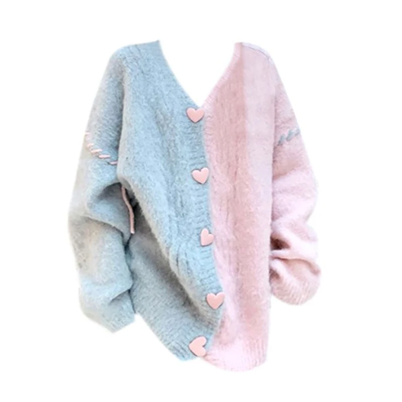 2024 Spring V Neck Patchwork Women Cardigan Sexy Contrast Color Sweet Knitted Chic Fashion All Match Jumpers Feminino Pull Femme
2024 Spring V Neck Patchwork Women Cardigan Sexy Contrast Color Sweet Knitted Chic Fashion All Match Jumpers Feminino Pull Femme