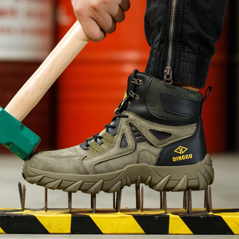 Защитная обувь, мужская неразрушимая рабочая обувь, модные армейские ботинки для пустыни, мужские охотничьи защитные ботинки, мужские ботильоны 
Защитная обувь, мужская неразрушимая рабочая обувь, модные армейские ботинки для пустыни, мужские охотничьи защитные ботинки, мужские ботильоны