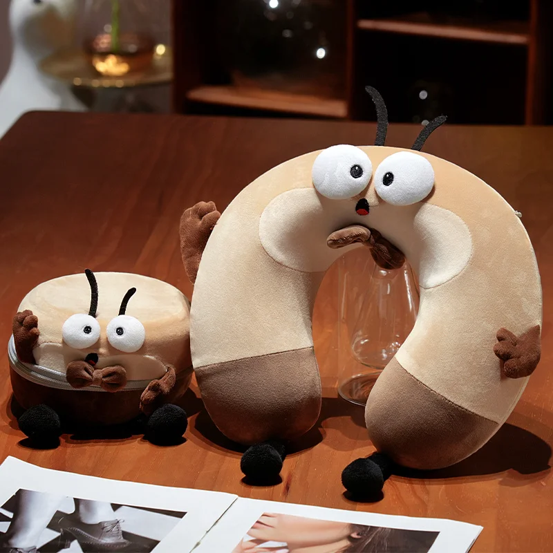 Cockroach Soft U-Shaped Plush Sleep Neck Protection Pillow Office Cushion Cute Lovely Travel Pillows For Children/Adults 
Cockroach Soft U-Shaped Plush Sleep Neck Protection Pillow Office Cushion Cute Lovely Travel Pillows For Children/Adults