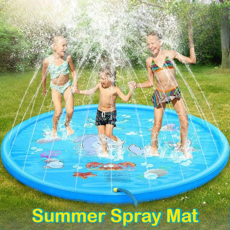 Large Thicken PVC Children Summer Play Spray Mat Water Sprinkler Swimming Pool Mat for Kids Outdoor Beach Garden Cool-Down
Large Thicken PVC Children Summer Play Spray Mat Water Sprinkler Swimming Pool Mat for Kids Outdoor Beach Garden Cool-Down