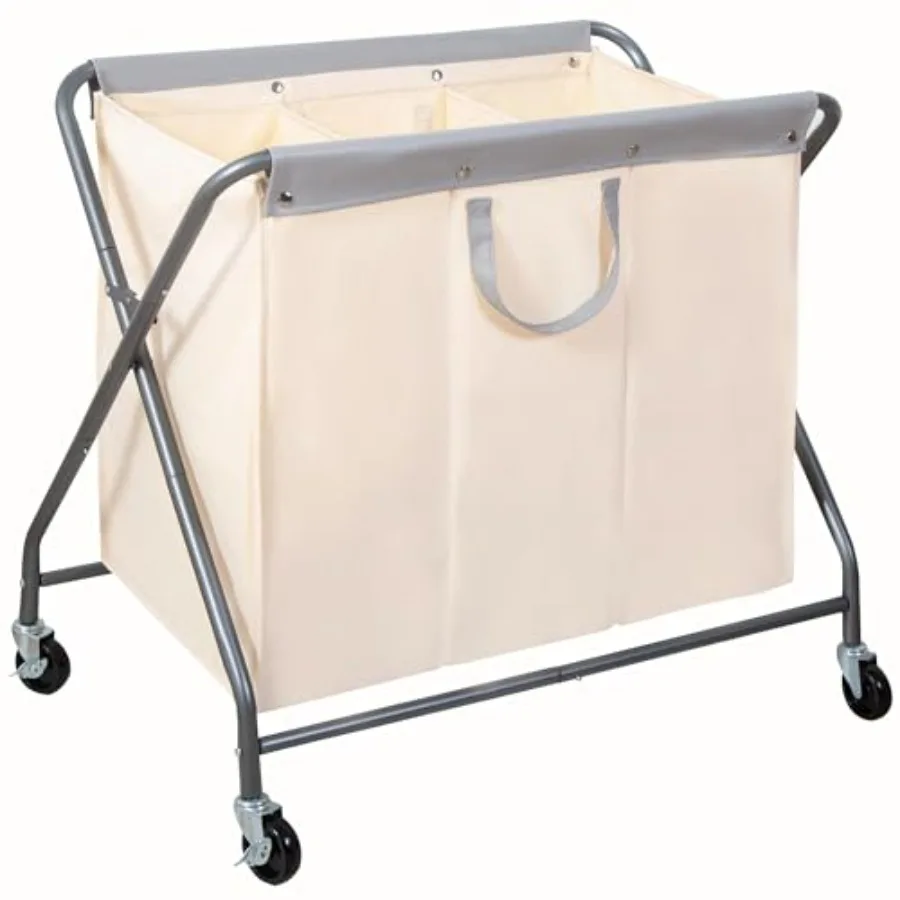 160L Collapsible Laundry Hamper with Wheels Rolling Laundry Basket Heavy Duty Cloth Sorter with Removable Bag Folding X Frame C
160L Collapsible Laundry Hamper with Wheels Rolling Laundry Basket Heavy Duty Cloth Sorter with Removable Bag Folding X Frame C
