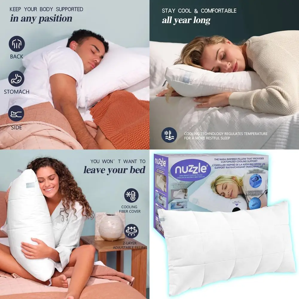 Регулируемая охлаждающая подушка размера «queen-size» для боковых сна — мягкая/поддержка в стиле Luxe Hotel для всех положений сна
Регулируемая охлаждающая подушка размера «queen-size» для боковых сна — мягкая/поддержка в стиле Luxe Hotel для всех положений сна